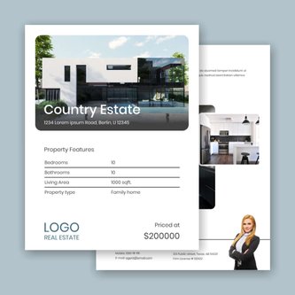 Free real estate – flyer template