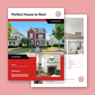 Free real estate – flyer template