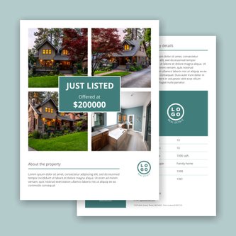 Free real estate – flyer template