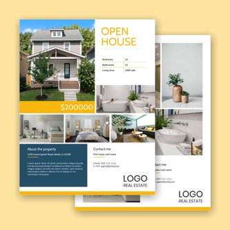 Free real estate – flyer template