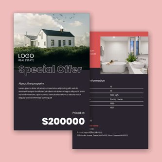 Free real estate – flyer template