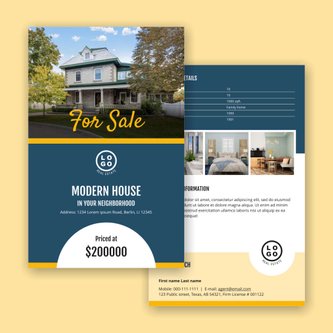 Free real estate – flyer template