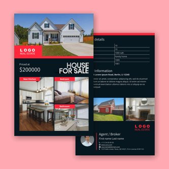 Free real estate – flyer template