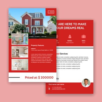 Free real estate – flyer template