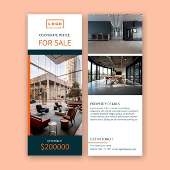 Free real estate – flyer template