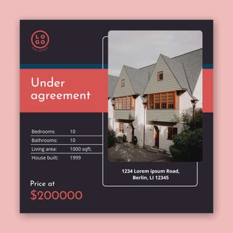 Free real estate – instagram template