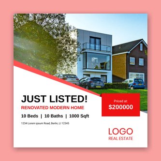 Free real estate – instagram template