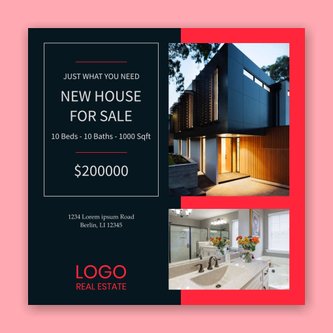 Free real estate – instagram template