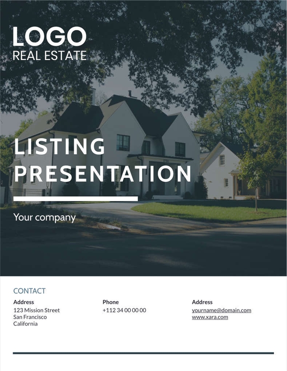 Free real estate – listing presentation – classic template