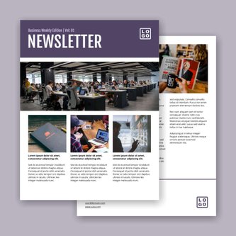 Free real estate – newsletter template