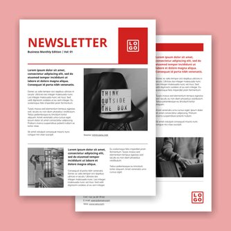 Free real estate – newsletter template