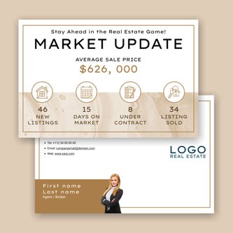 Free real estate – postcard template