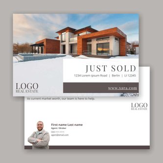 Free real estate – postcard template