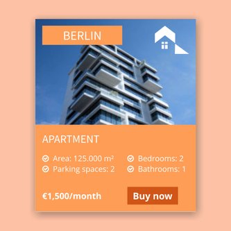 Free real estate – web banner template