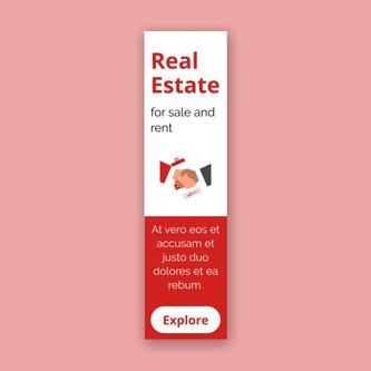 Free real estate – web banner template