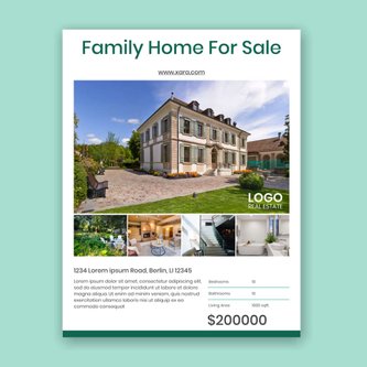 Free real estate – window display template