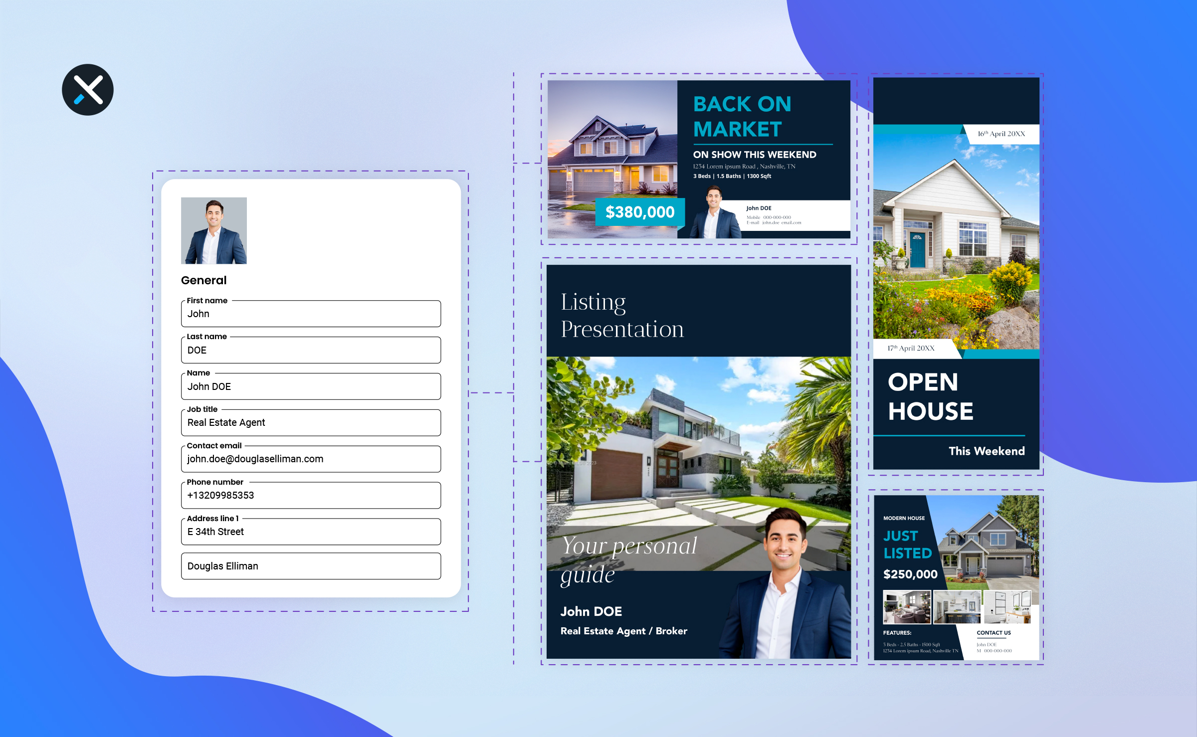 Personal Realtor Brand Smartfields in Xara