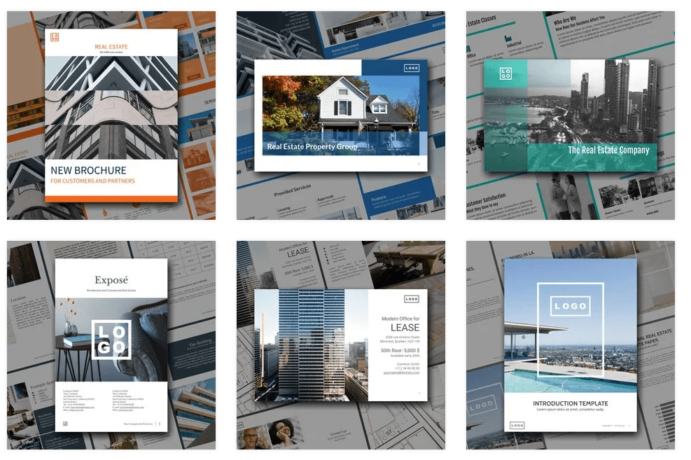 Real Estate Brochures Templates from Xara Cloud