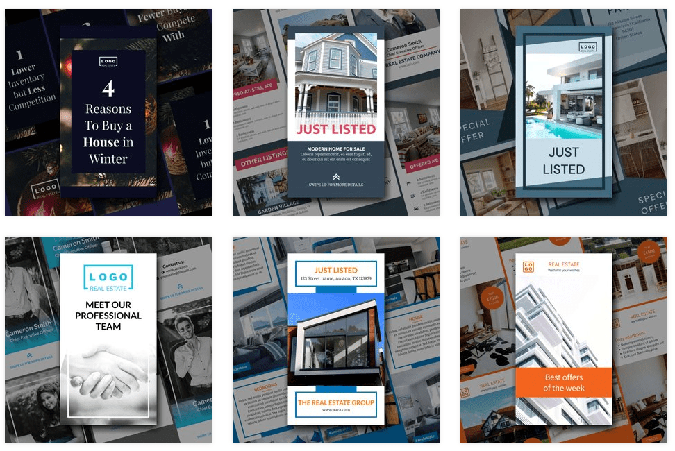 Real Estate Instagram Stories Templates