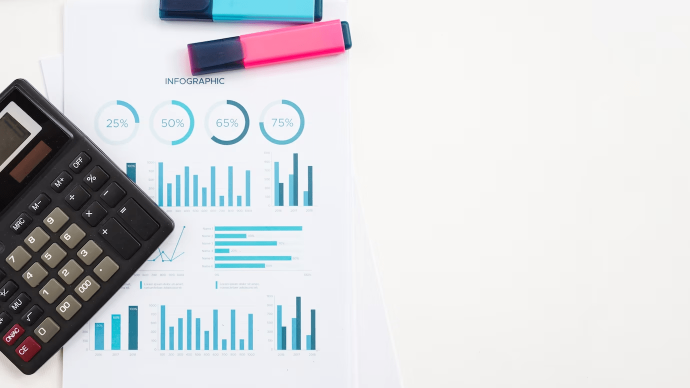 Tables and charts business document