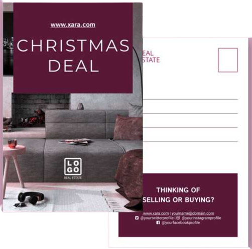 Seasonal Real Estate Postcards Ideas Template