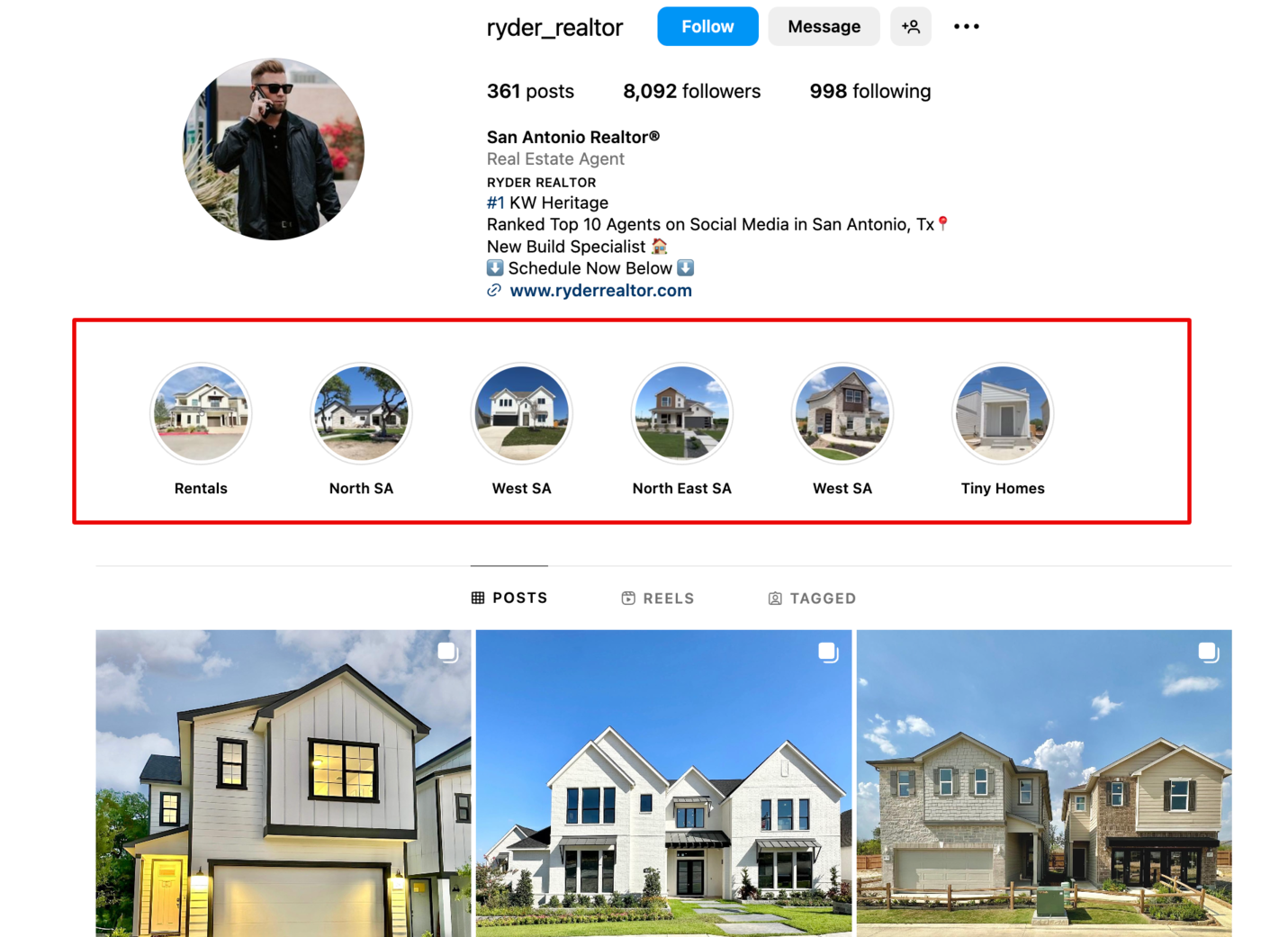 Ryder_Realtor Instagram profile screenshot