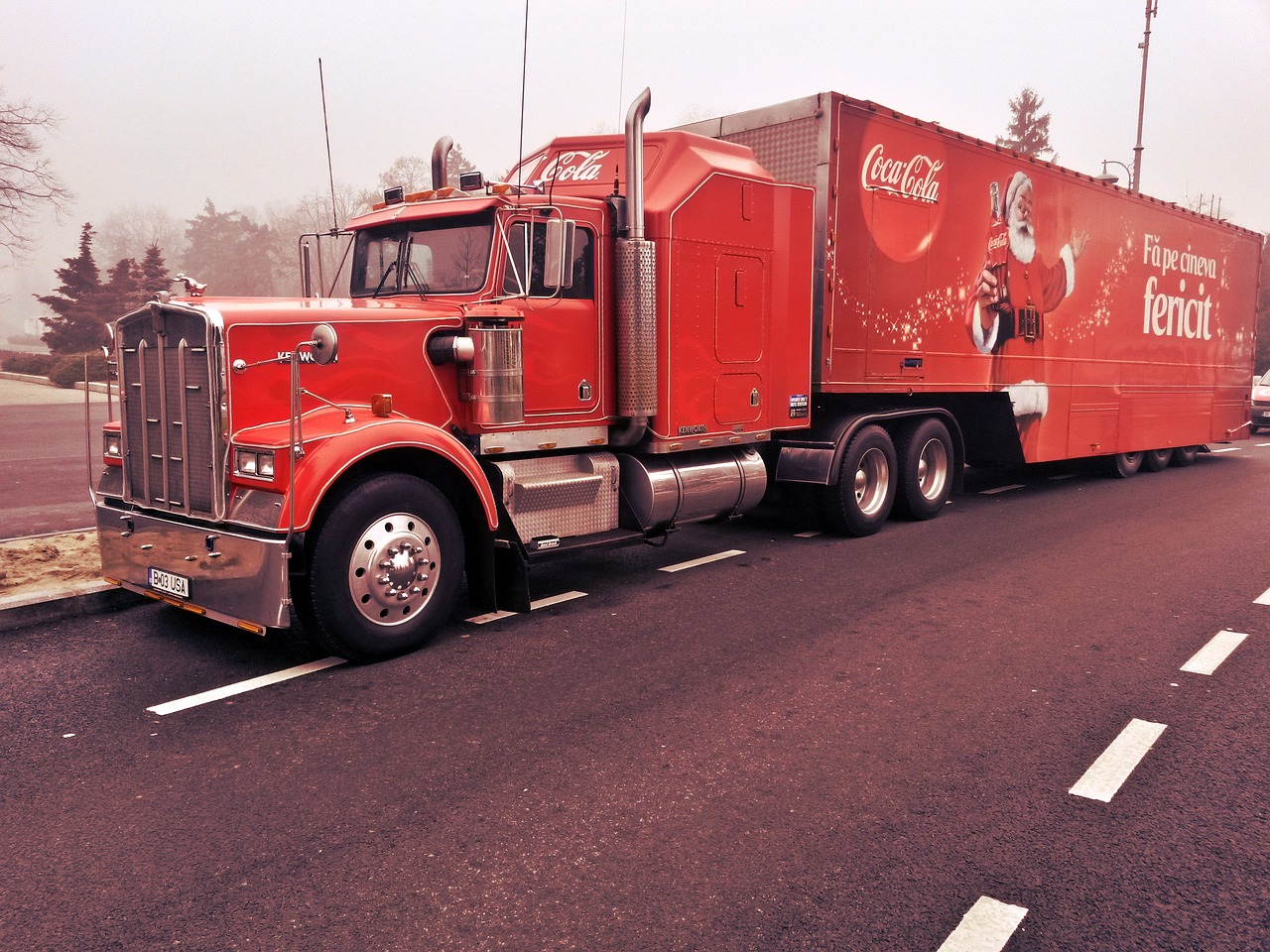 Coca Cola Christmas Holiday Branding Santa Truck